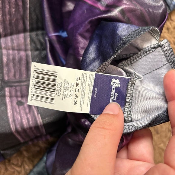 Disney Descendants Mal Costume Sz 7/8 Jumpsuit One Piece Halloween - Picture 3 of 4